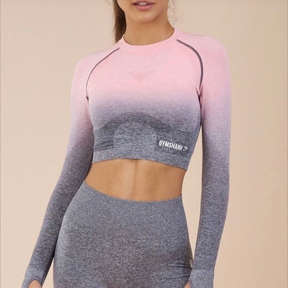 Ombre Gymshark Seamless Grey/Pink Set - Small - Picture 4 of 5